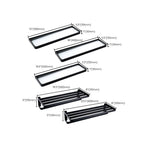 Black Bathroom Accessories Hardware Set with Towel Bar and Bathroom Shelf
