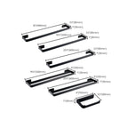 Black Bathroom Accessories Hardware Set with Towel Rail and Bath Shelf
