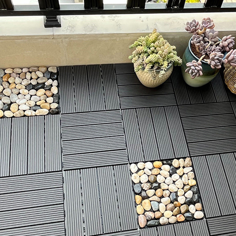 12" X 12" Deck/Patio floor tiles 4-Slat Square for outdoor patio tiles