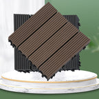 12" X 12" Deck/Patio floor tiles 4-Slat Square for outdoor patio tiles