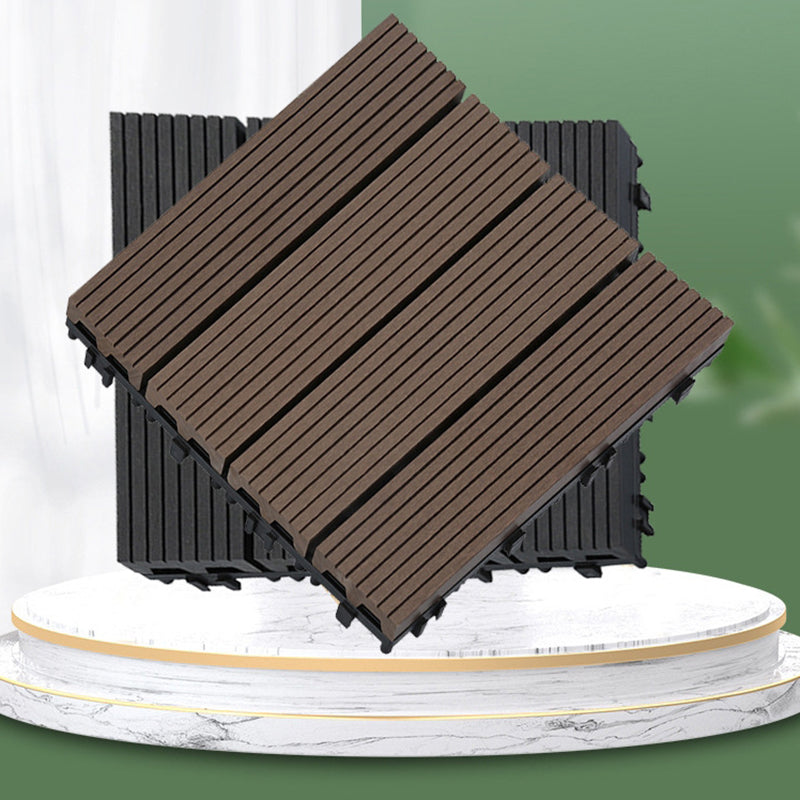 12" X 12" Deck/Patio floor tiles 4-Slat Square for outdoor patio tiles