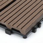 12" X 12" Deck/Patio floor tiles 4-Slat Square for outdoor patio tiles
