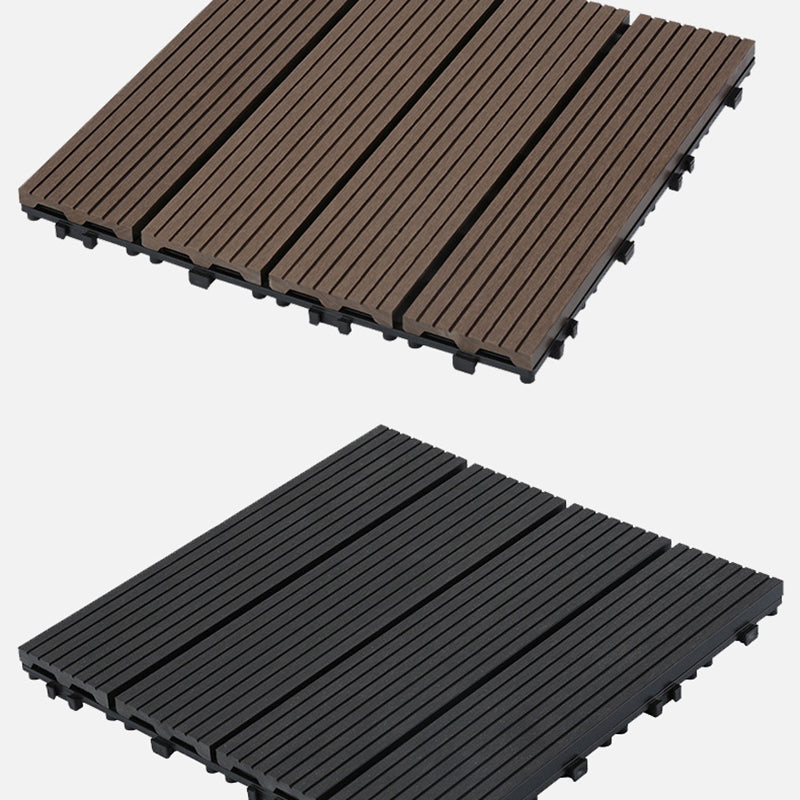 12" X 12" Deck/Patio floor tiles 4-Slat Square for outdoor patio tiles