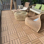 12" X 12" Deck/Patio floor tiles 4-Slat Square for outdoor patio tiles