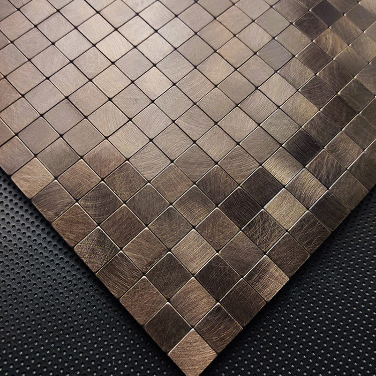 Mosaic Tile Wallpaper Contemporary Peel and Stick Wallpaper with Square Shape