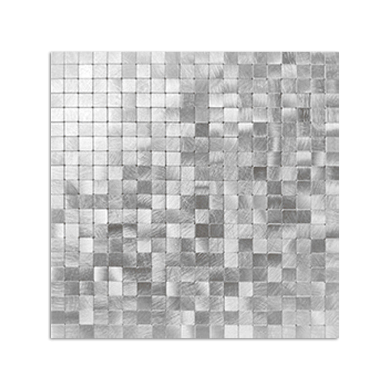 Mosaic Tile Wallpaper Contemporary Peel and Stick Wallpaper with Square Shape