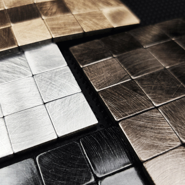 Mosaic Tile Wallpaper Contemporary Peel and Stick Wallpaper with Square Shape