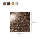 Mosaic Tile Wallpaper Contemporary Peel and Stick Wallpaper with Square Shape