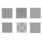 Subway Tile Wallpaper Contemporary Peel and Stick Wall Tile with Metal Look