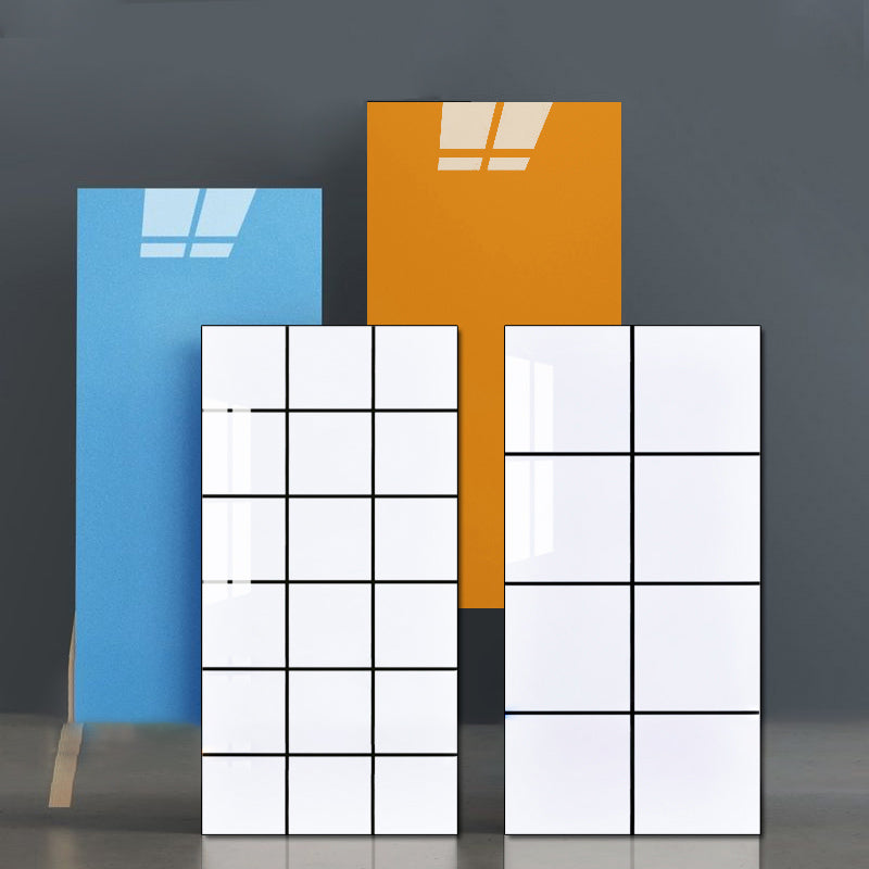 Waterproof removable field tile wallpaper and adhesive wall tile in rectangular shape
