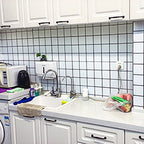 Field tile wallpaper waterproof removable and adhesive wall tile with rectangular shape