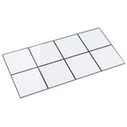 Waterproof removable field tile wallpaper and adhesive wall tile in rectangular shape
