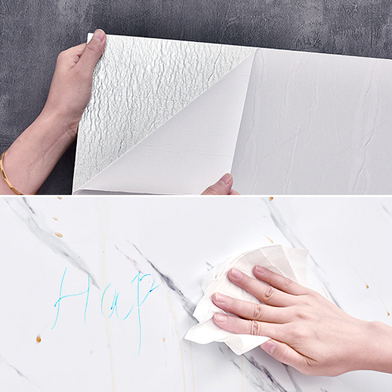 Waterproof removable field tile wallpaper and adhesive wall tile in rectangular shape