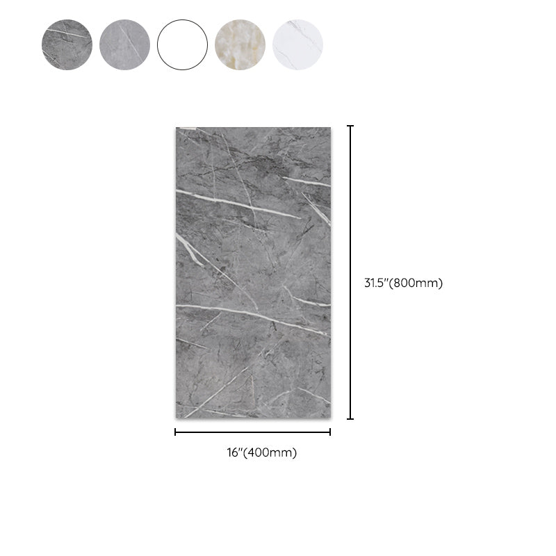 Waterproof removable field tile wallpaper and adhesive wall tile in rectangular shape