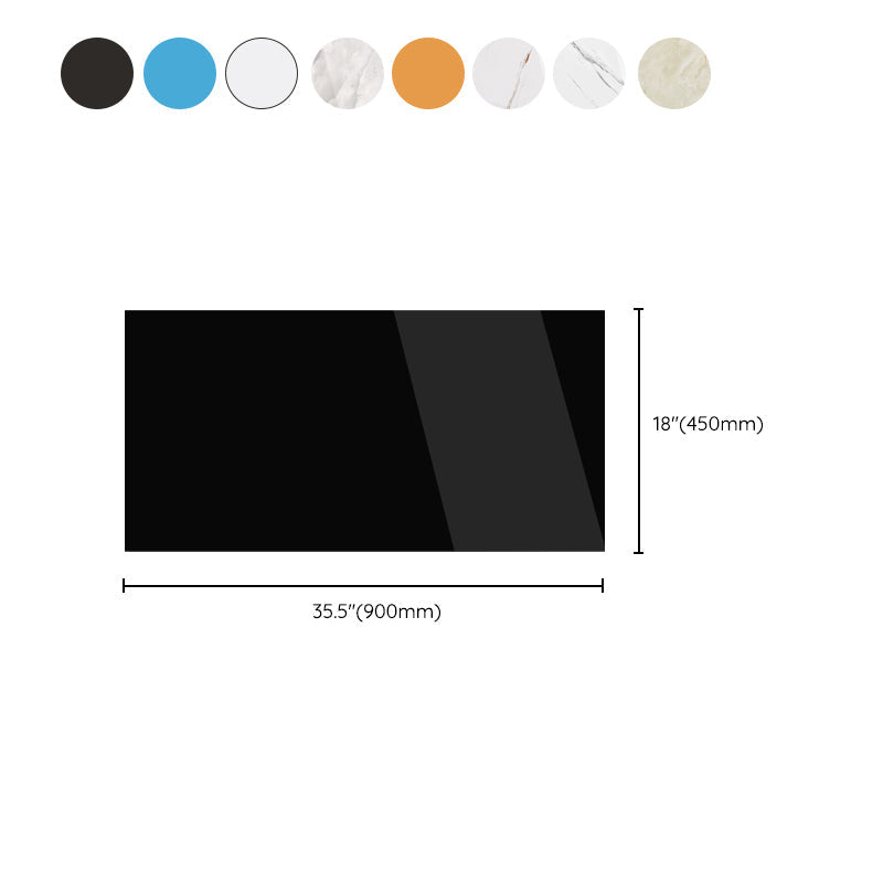 Waterproof removable field tile wallpaper and adhesive wall tile in rectangular shape