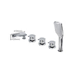 Contemporary Style Bathroom Faucet Metal Deck Mounted Bathroom Faucet