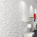 Modern Wall Cladding 3D Print Waterproof Peel and Stick Wall Panel