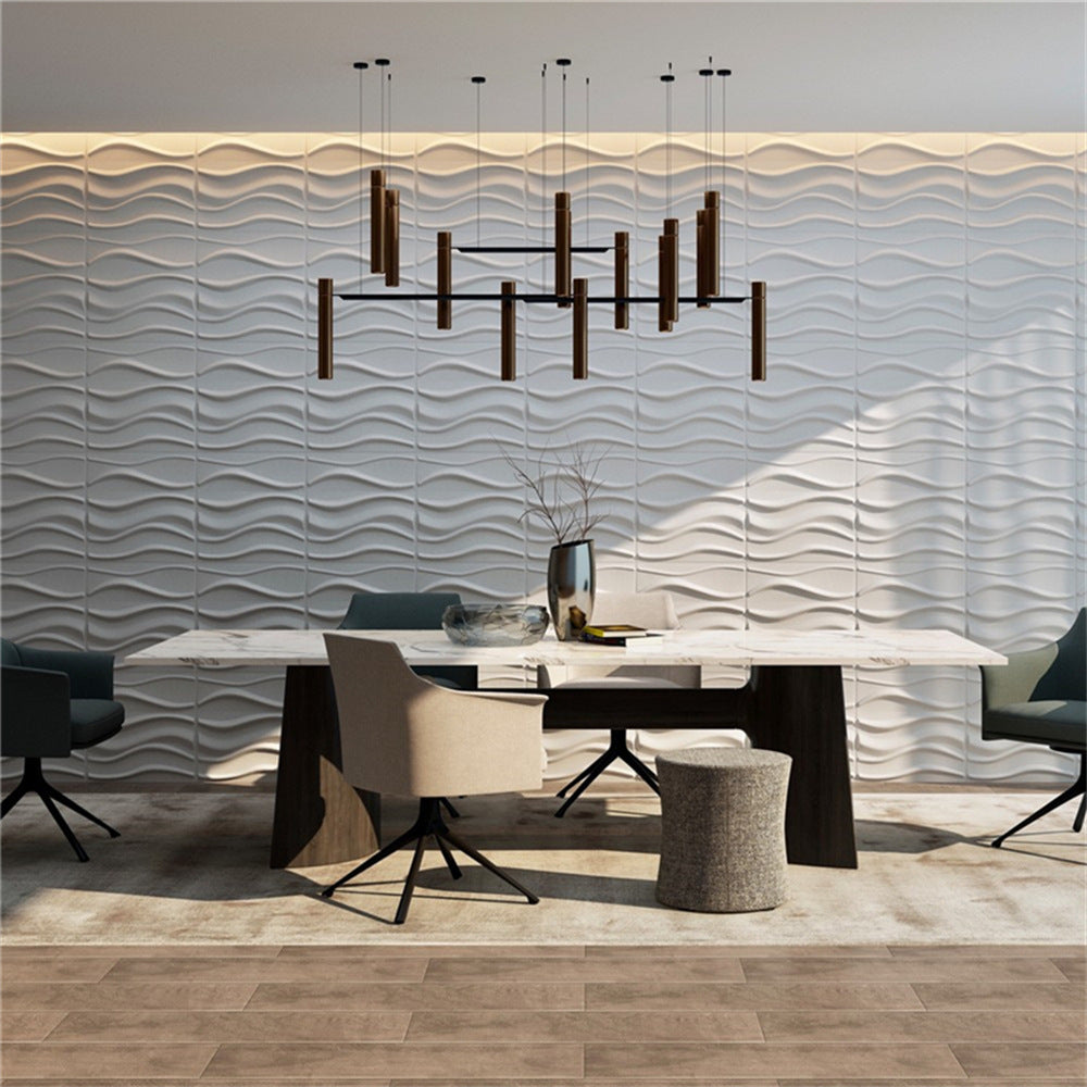 Modern Wall Cladding 3D Print Waterproof Peel and Stick Wall Panel