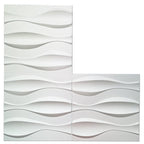 Modern Wall Cladding 3D Print Waterproof Peel and Stick Wall Panel