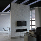 Modern Wall Cladding 3D Print Waterproof Peel and Stick Wall Panel