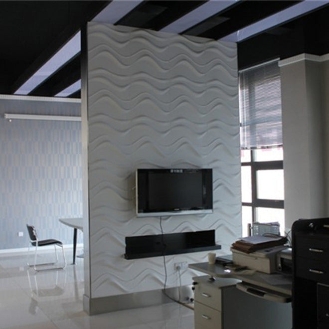 Modern Wall Cladding 3D Print Waterproof Peel and Stick Wall Panel