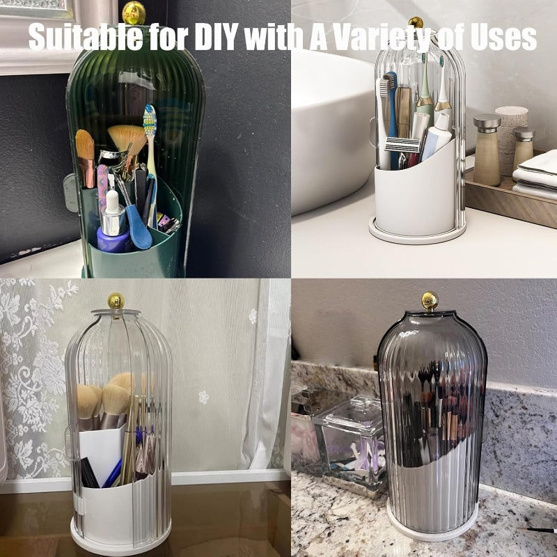 Rotating Toothbrush Organizer