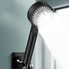 Modern Round Hand Shower Medium Flow 5 Spray Wall Mount Hand Shower