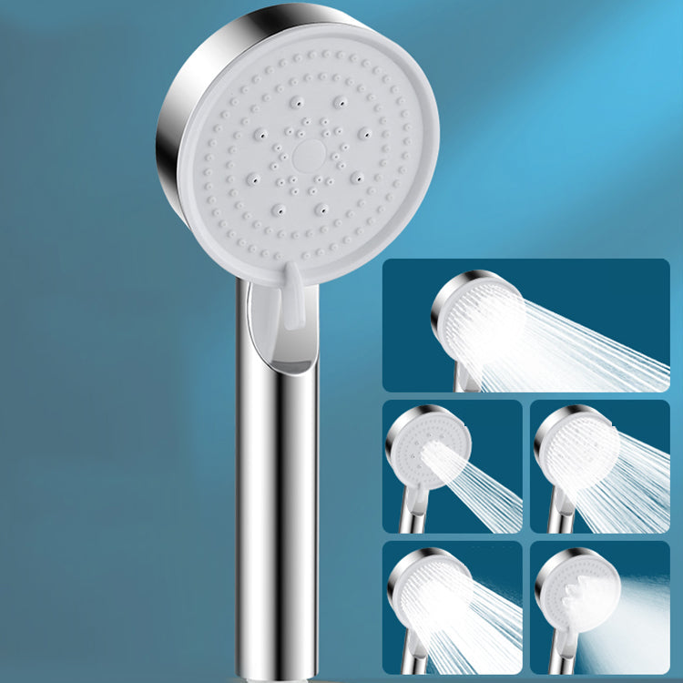 Modern Round Hand Shower Medium Flow 5 Spray Wall Mount Hand Shower