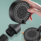 Modern Round Hand Shower Medium Flow 5 Spray Wall Mount Hand Shower