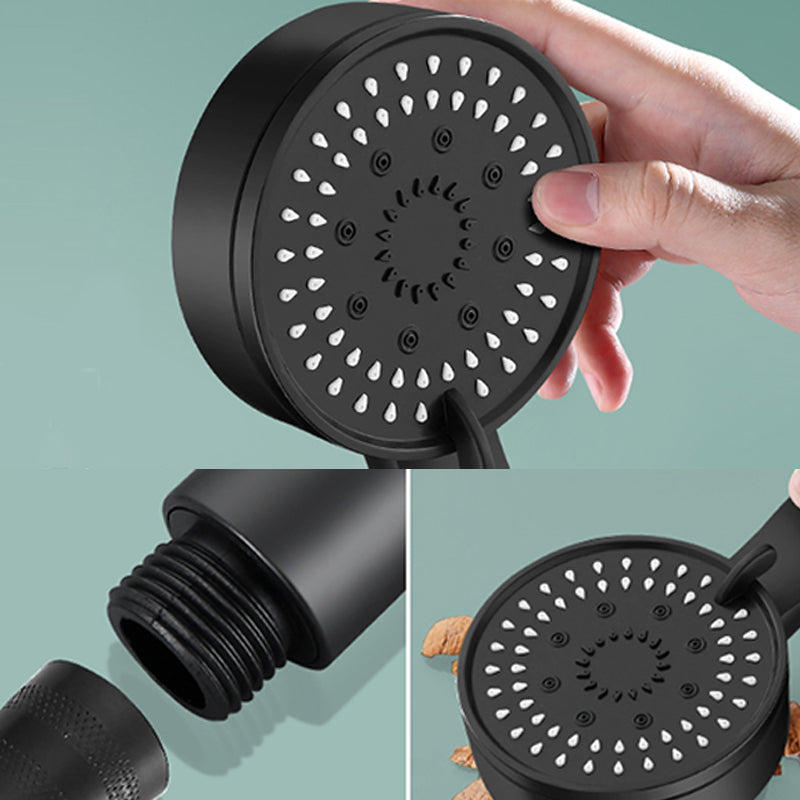 Modern Round Hand Shower Medium Flow 5 Spray Wall Mount Hand Shower