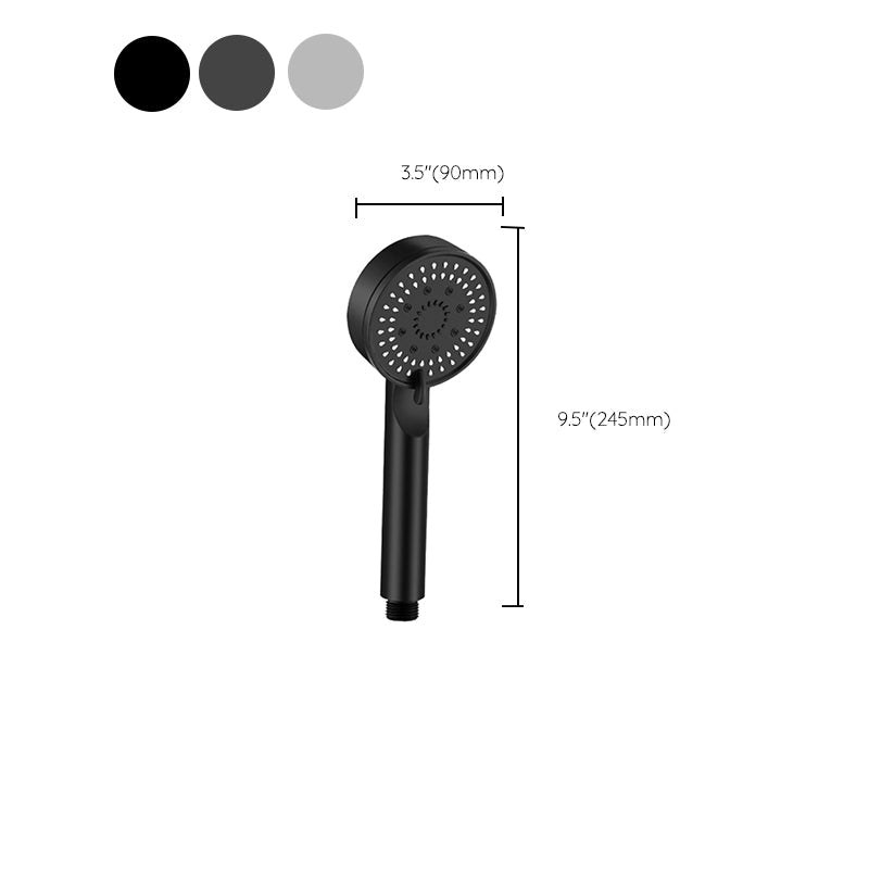 Modern Round Hand Shower Medium Flow 5 Spray Wall Mount Hand Shower