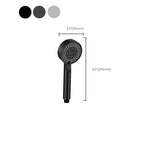 Modern Round Hand Shower Medium Flow 5 Spray Wall Mount Hand Shower