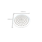 Large Shower Head 304 Stainless Steel Standard Spray Pattern Fixed Shower Head