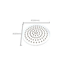 Large Shower Head 304 Stainless Steel Standard Spray Pattern Fixed Shower Head