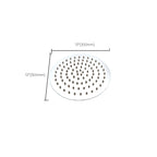 Large Shower Head 304 Stainless Steel Standard Spray Pattern Fixed Shower Head