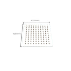 Large Shower Head 304 Stainless Steel Standard Spray Pattern Fixed Shower Head