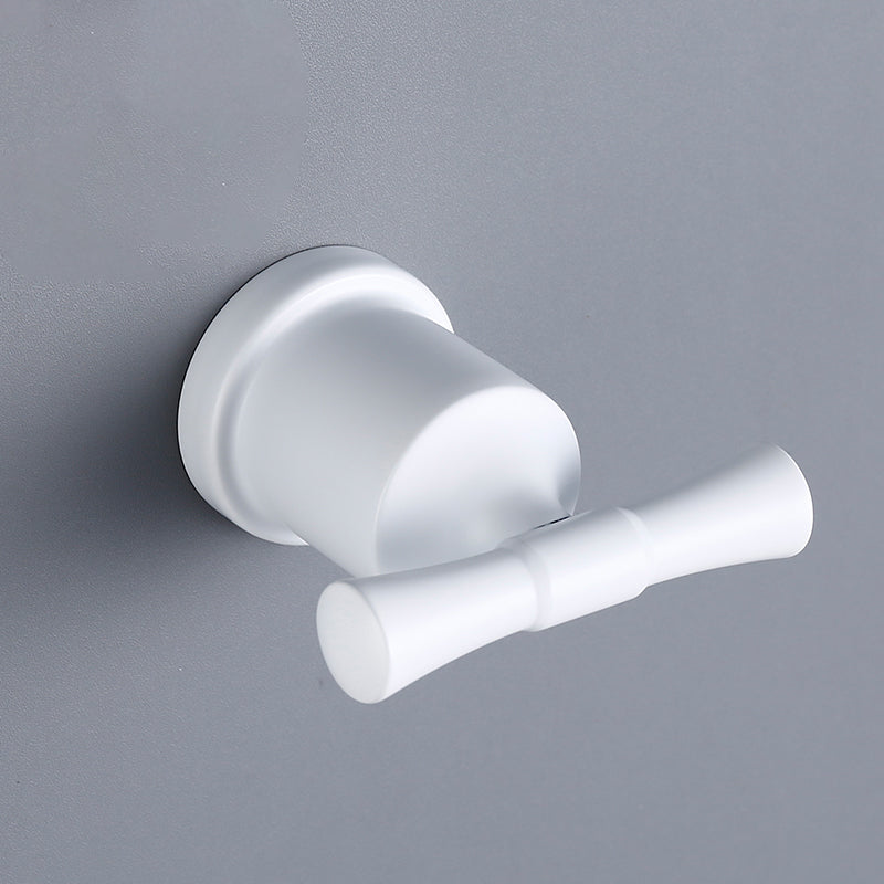 Contemporary white bathroom accessories as a single piece or in a set