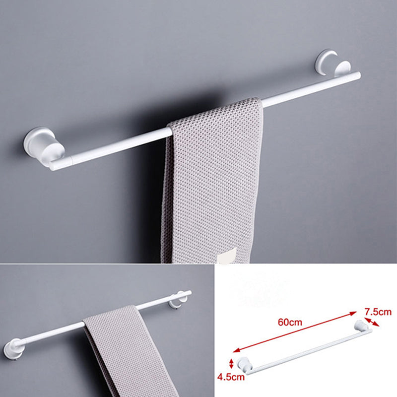 Contemporary white bathroom accessories as a single piece or in a set