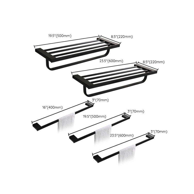 Contemporary Bathroom Accessories As Individual Item Or As Set in Black