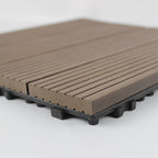 Wood deck board outdoor non-slip embossed floor panel
