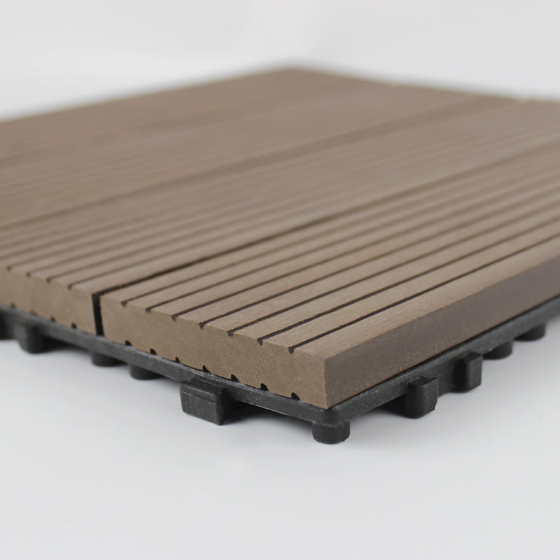 Wood deck board outdoor non-slip embossed floor panel