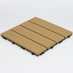 Wood deck board outdoor non-slip embossed floor panel