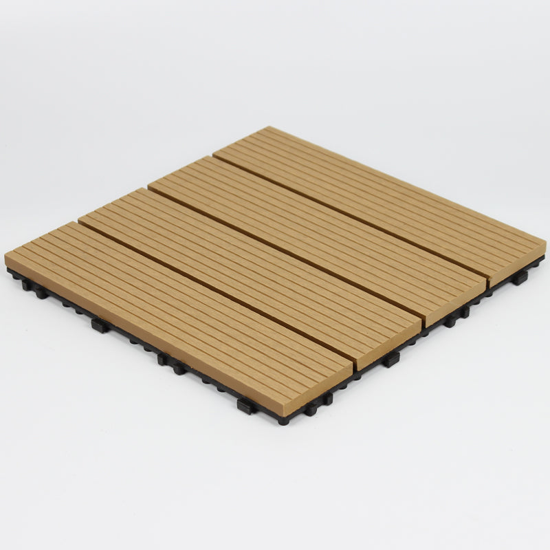 Wood deck board outdoor non-slip embossed floor panel