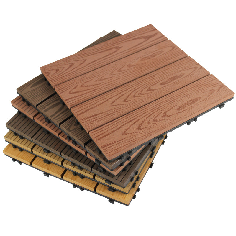 Wood deck board outdoor non-slip embossed floor panel
