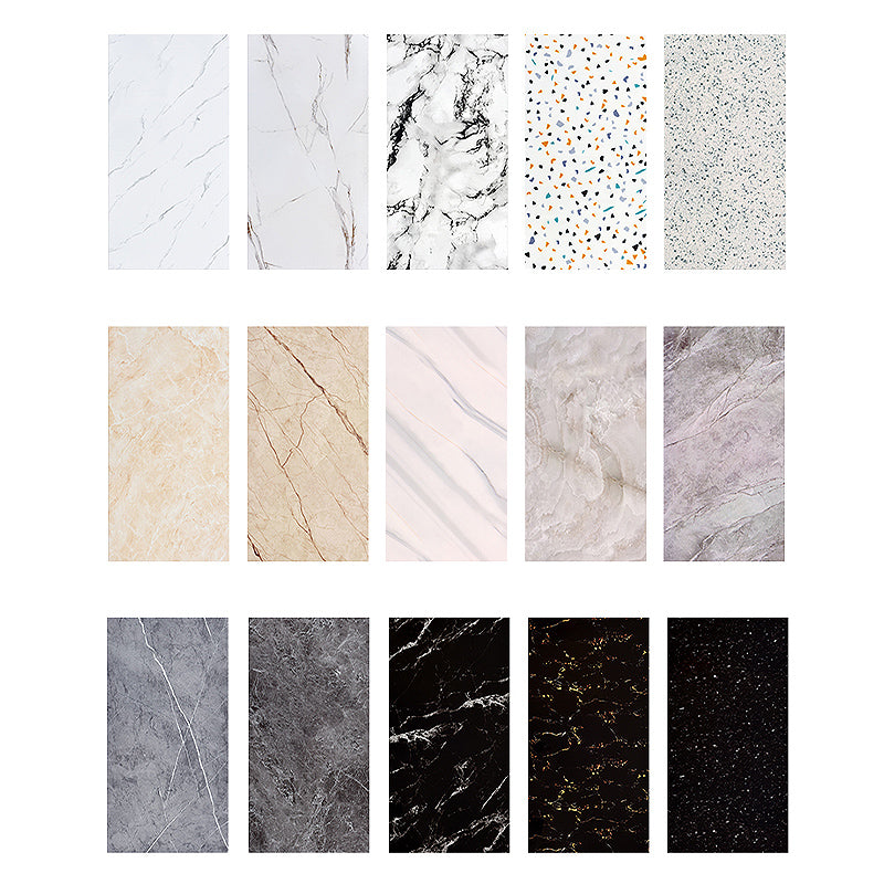 Plastic Peel-and-Stick Back Wall Tiles Waterproof Single_TILE Wallpaper
