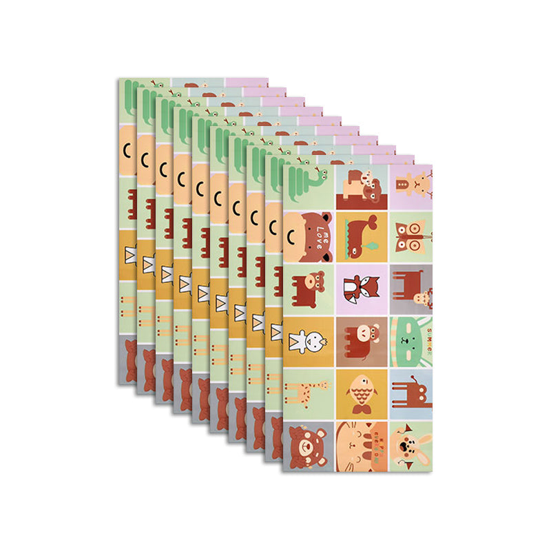 Plastic Peel-and-Stick Back Wall Tiles Waterproof Single_TILE Wallpaper