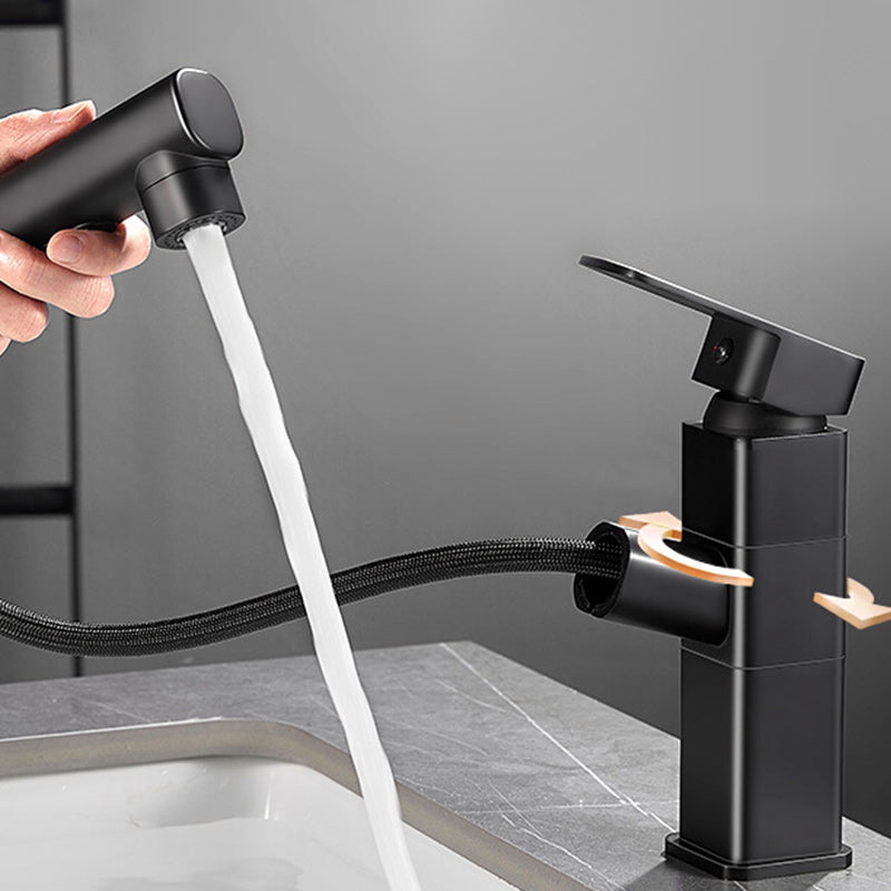 Bathroom Vessel Water Faucet Lever Handle 1 Hole Vessel Sink Faucet