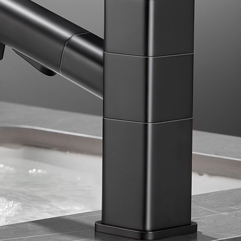 Bathroom Vessel Water Faucet Lever Handle 1 Hole Vessel Sink Faucet