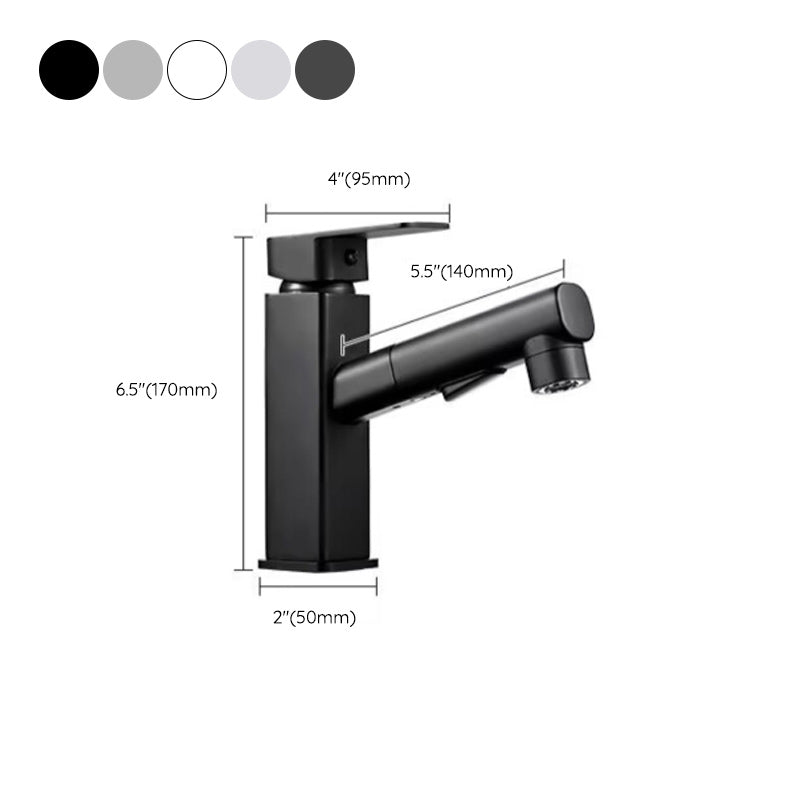 Bathroom Vessel Water Faucet Lever Handle 1 Hole Vessel Sink Faucet