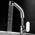 Modern Sink Faucet Pull-Down Lever Handle Brass Faucet Bathroom
